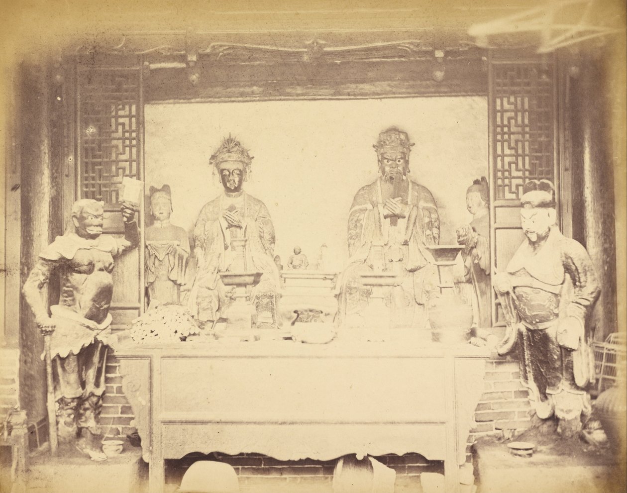 Siedziba główna, 1. Dywizja, Pehtang, Chiny, 1 sierpnia 1860 r. autorstwa Felice Beato