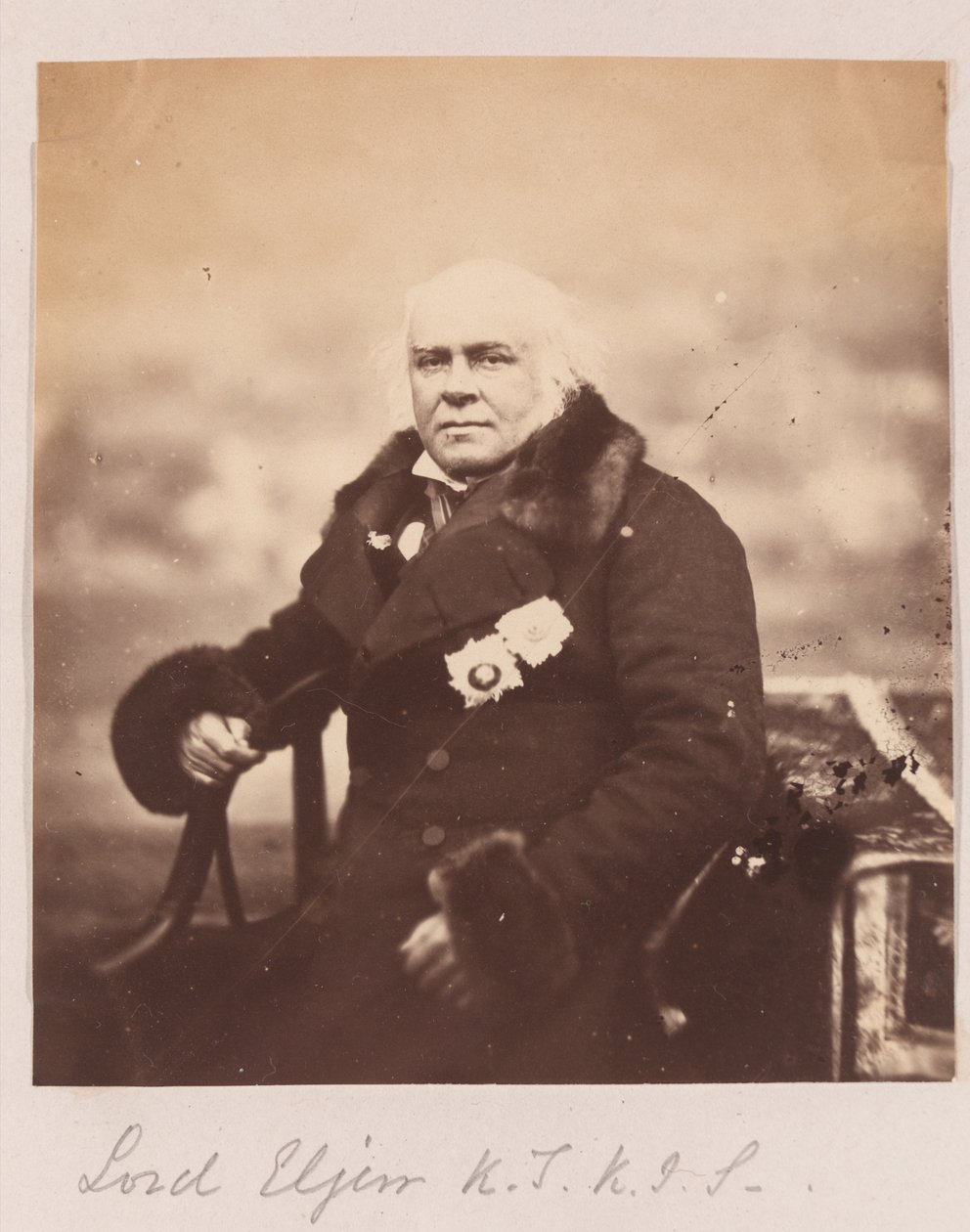 James Bruce ósmy hrabia Elgin, 1860 autorstwa Felice Beato