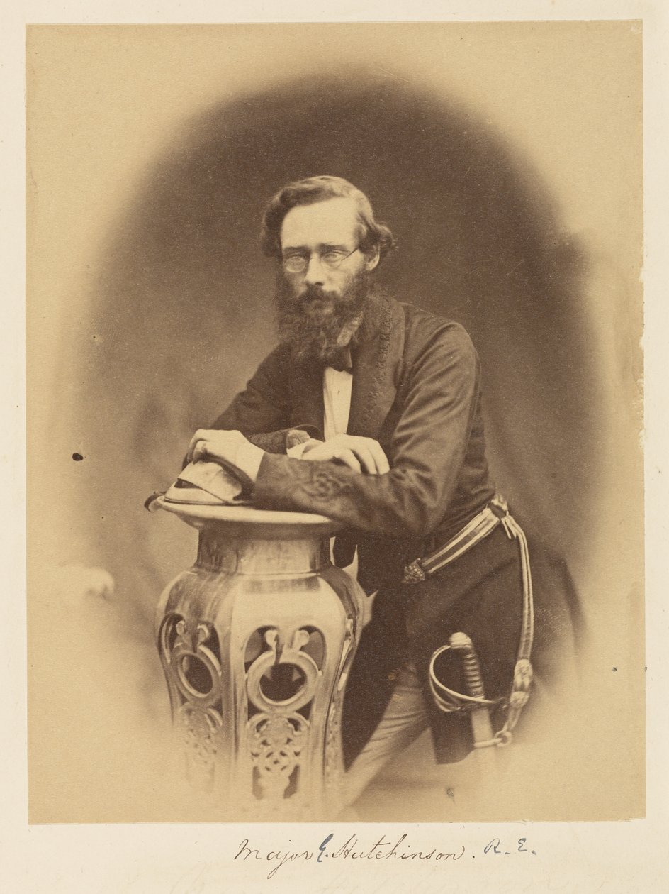 Major G. Hutchinson, R.E. autorstwa Felice Beato