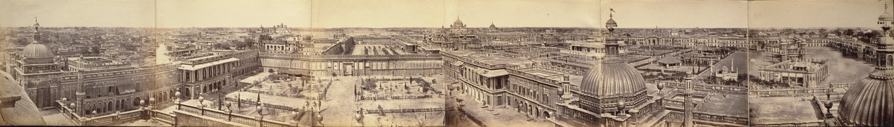 Panorama Lucknow, zaczerpnięta z Wielkiego Imambara autorstwa Felice Beato