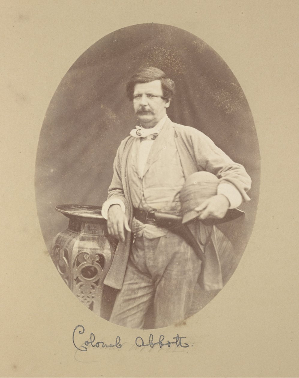Portret pułkownika Abbotta, Generalnego Inspektora Ordnance autorstwa Felice Beato