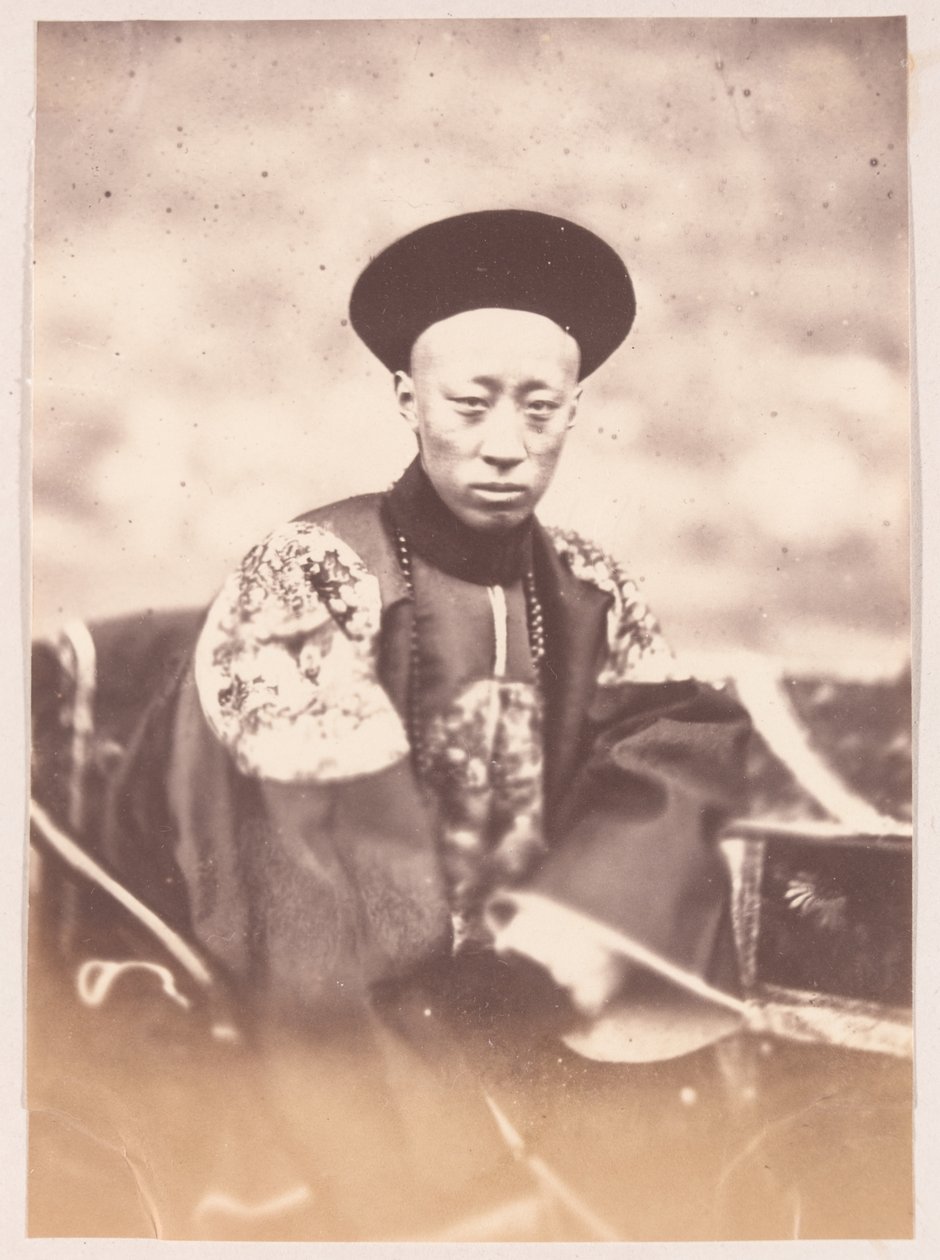 Książę Gong Q w Net of China, 1860 autorstwa Felice Beato