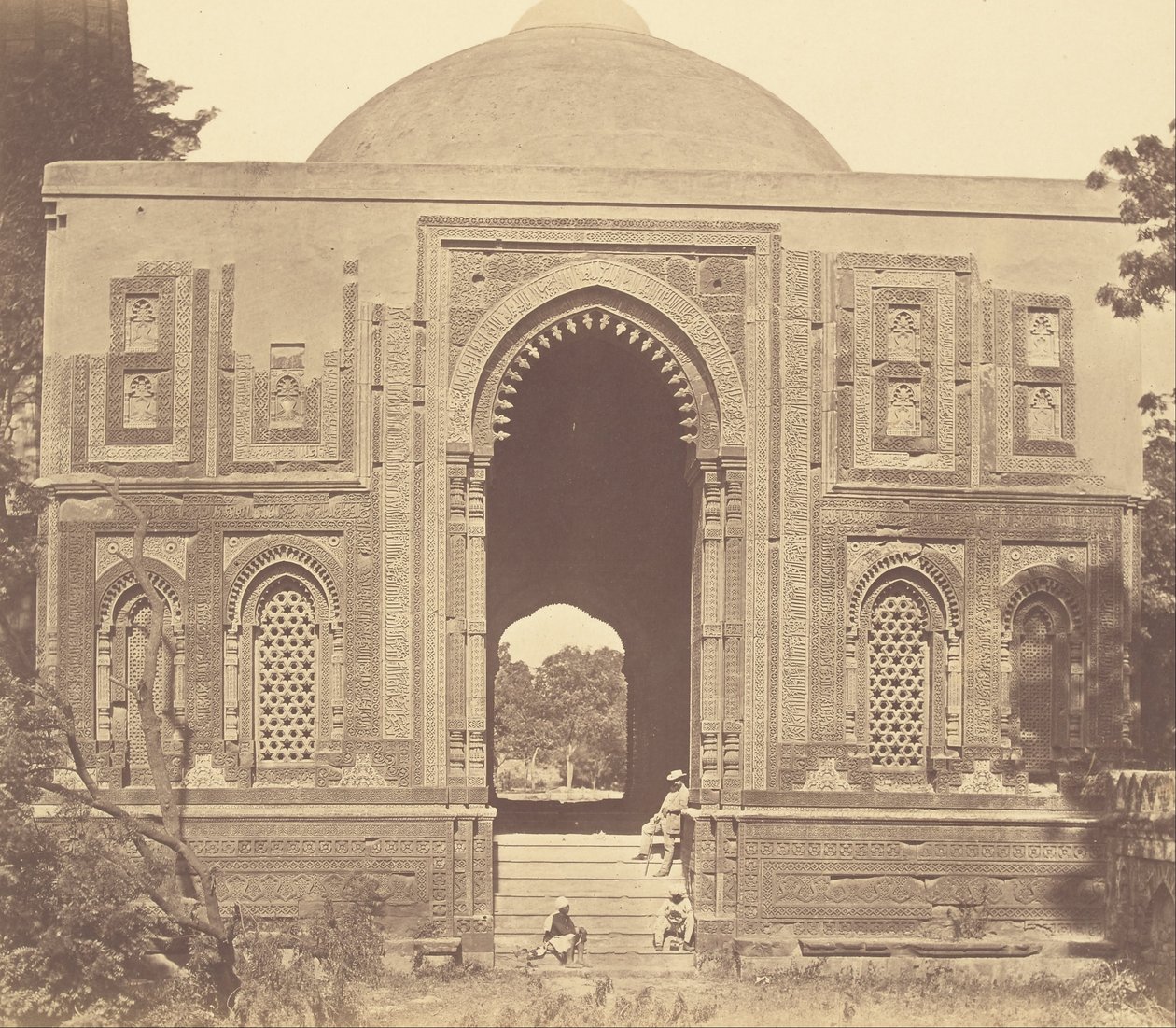 Świątynia - Alai Darwaza, Qutub autorstwa Felice Beato
