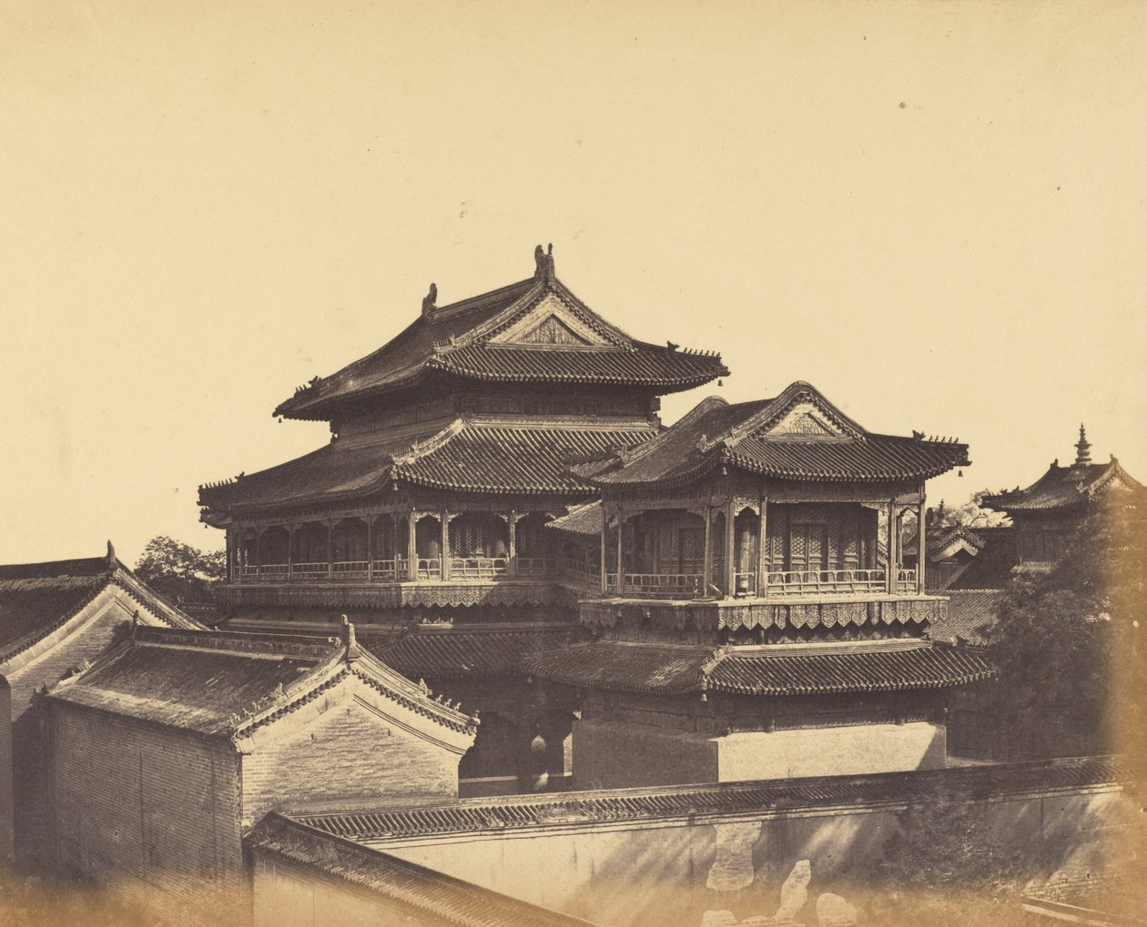 Świątynia Konfucjusza, Pekin, październik 1860 r. autorstwa Felice Beato