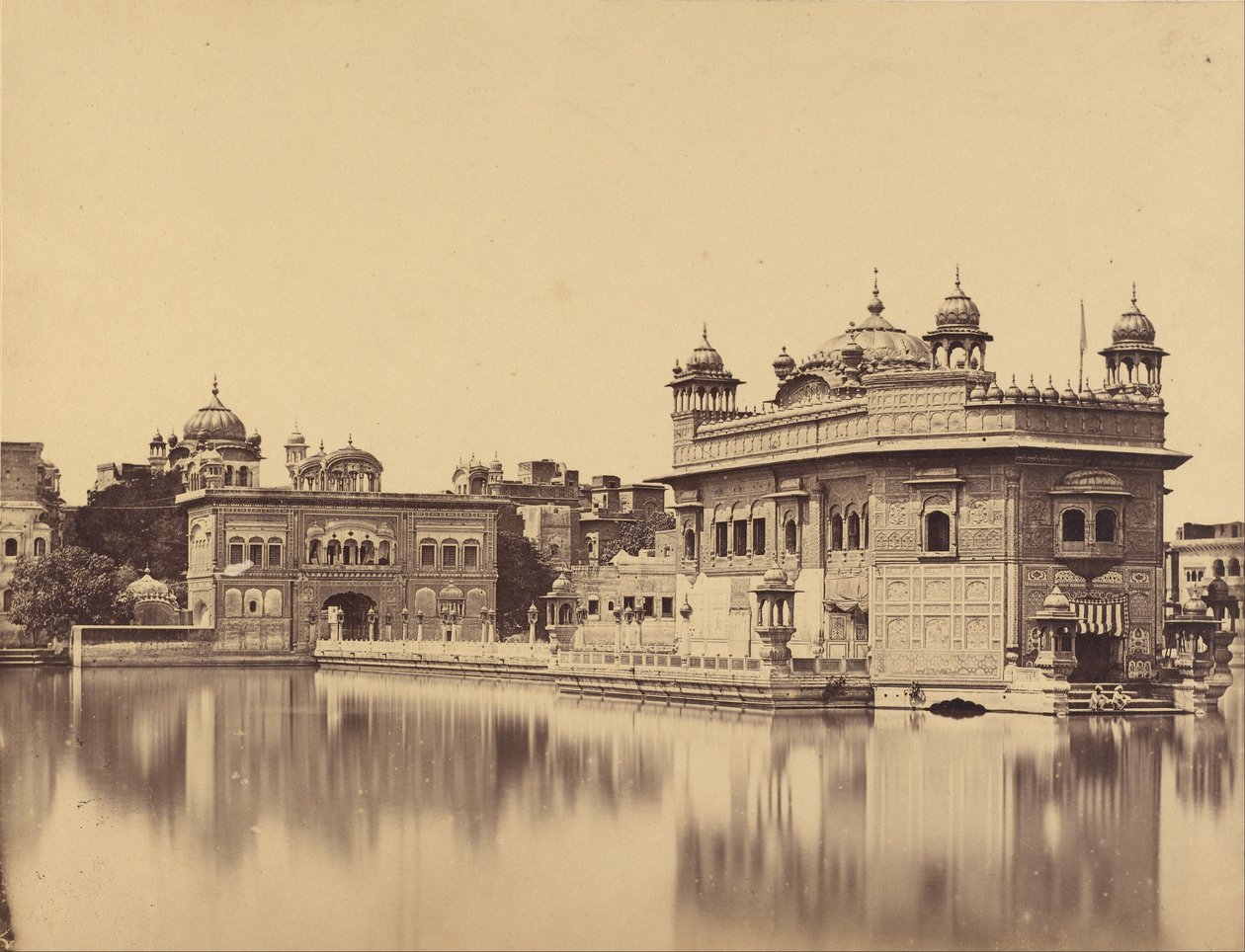 Złota Świątynia w Amritsar autorstwa Felice Beato