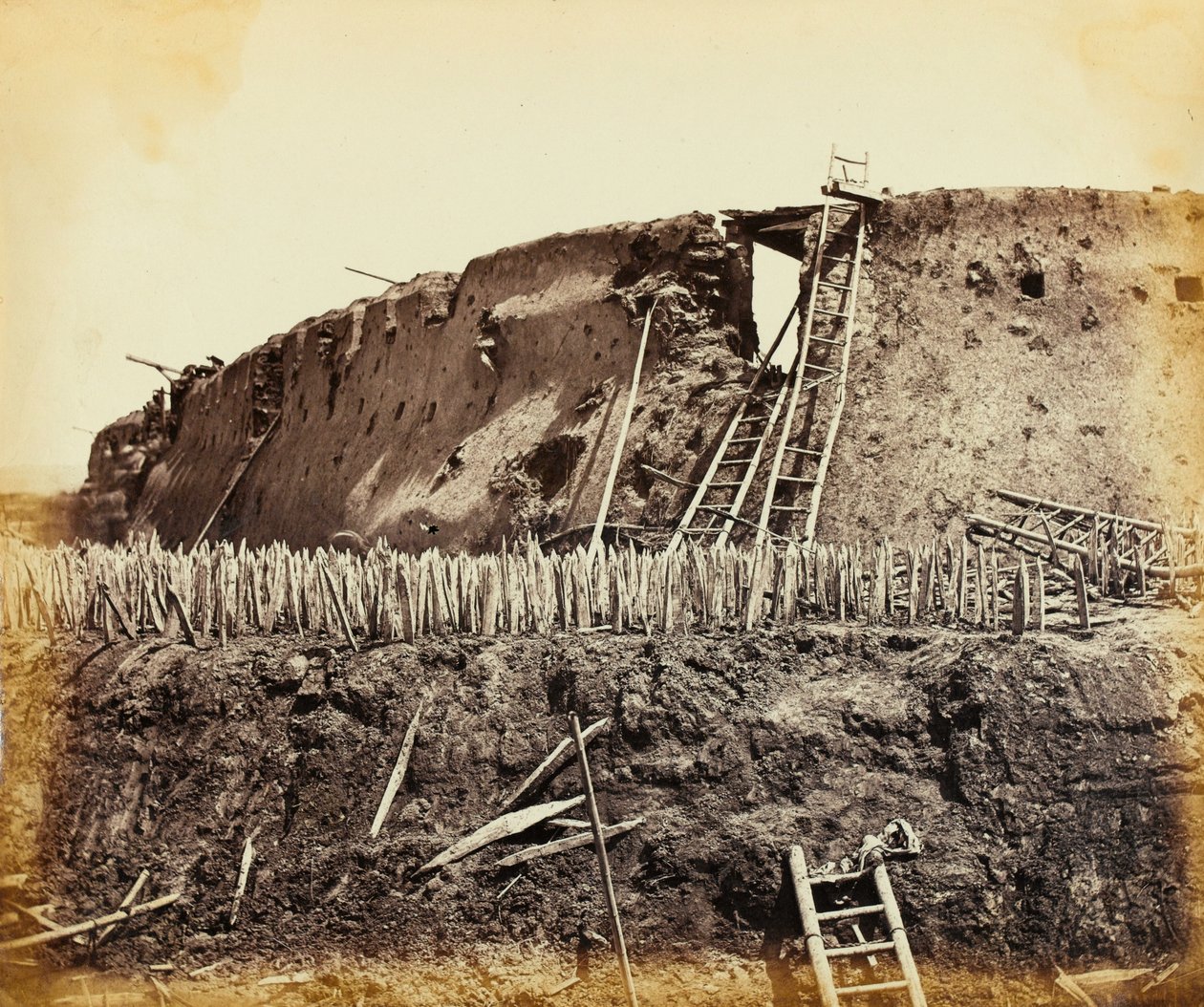 Fort Północny Taku, Chiny, 1860 autorstwa Felice Beato