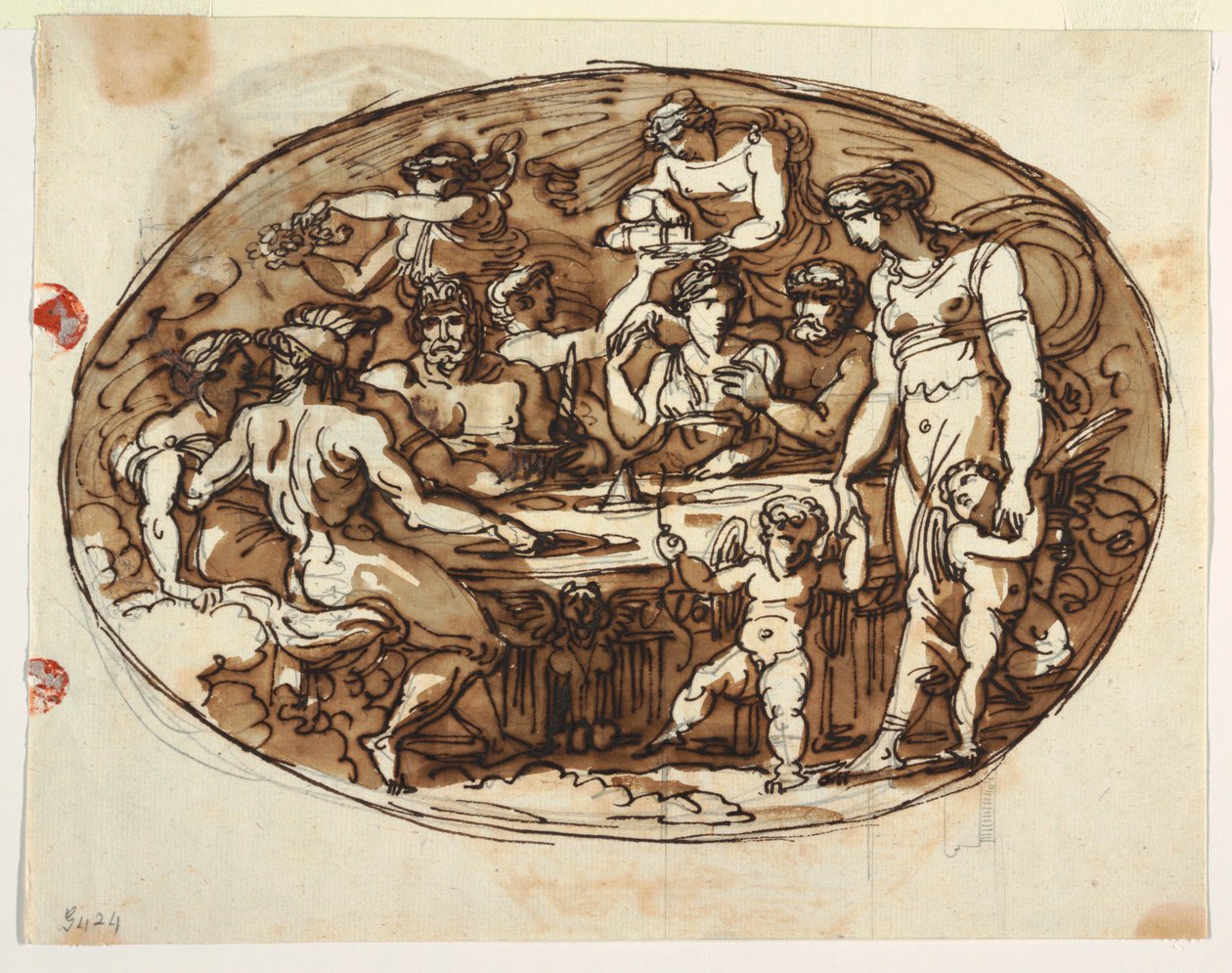 Bankiet Bogów, wariant do Jadalni, Palazzo Guarini, Forli autorstwa Felice Giani