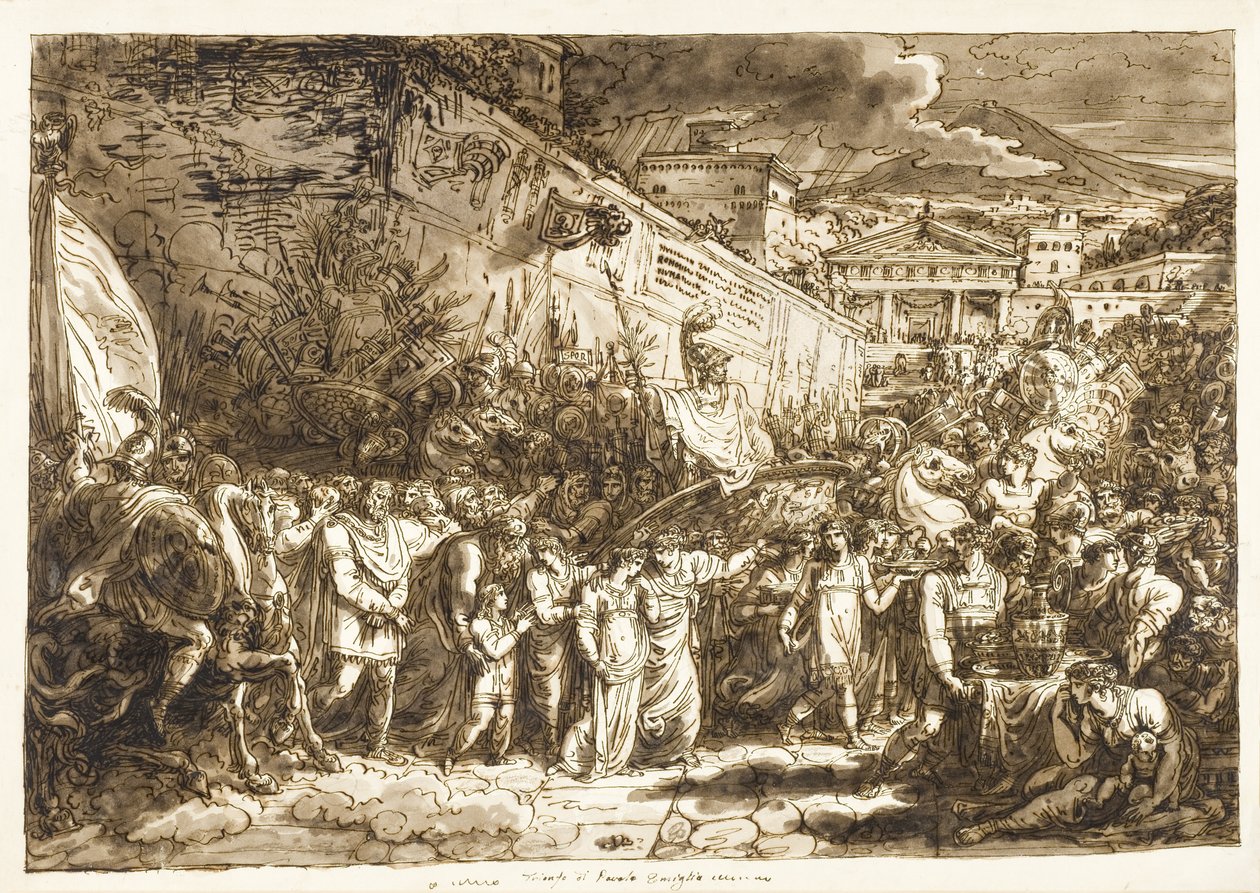 Triumf Paulusa Emiliusa autorstwa Felice Giani