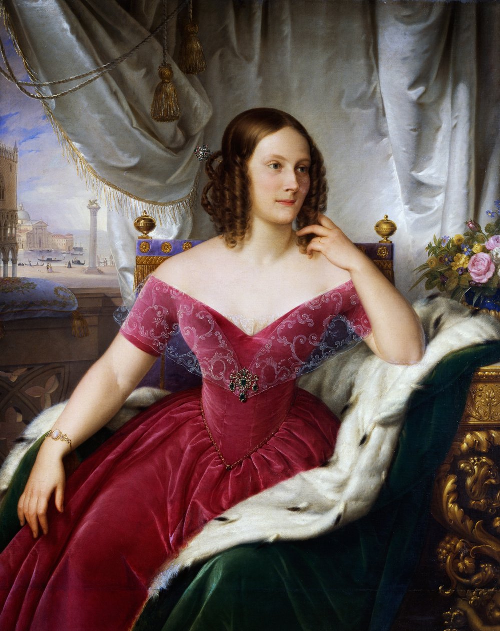 Portret Marie Friederike Charlotte von Wurttemberg (Stoccarda autorstwa Felice Schiavoni