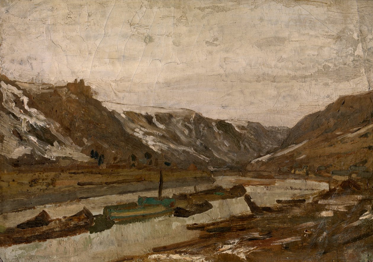 Barki w Dinant autorstwa Félicien Rops