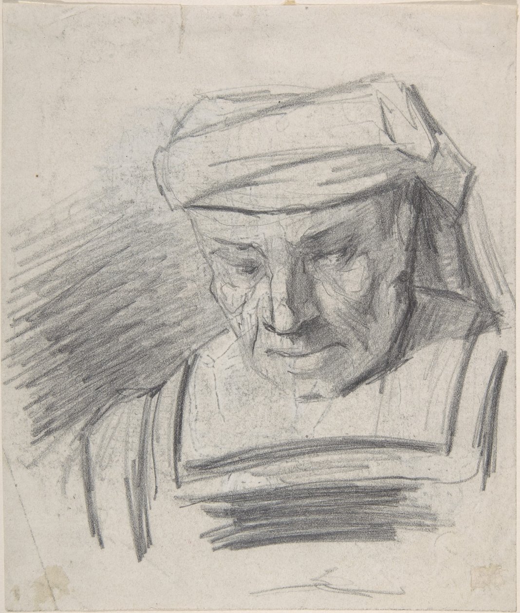 Głowa postaci w turbanie autorstwa Félicien Rops