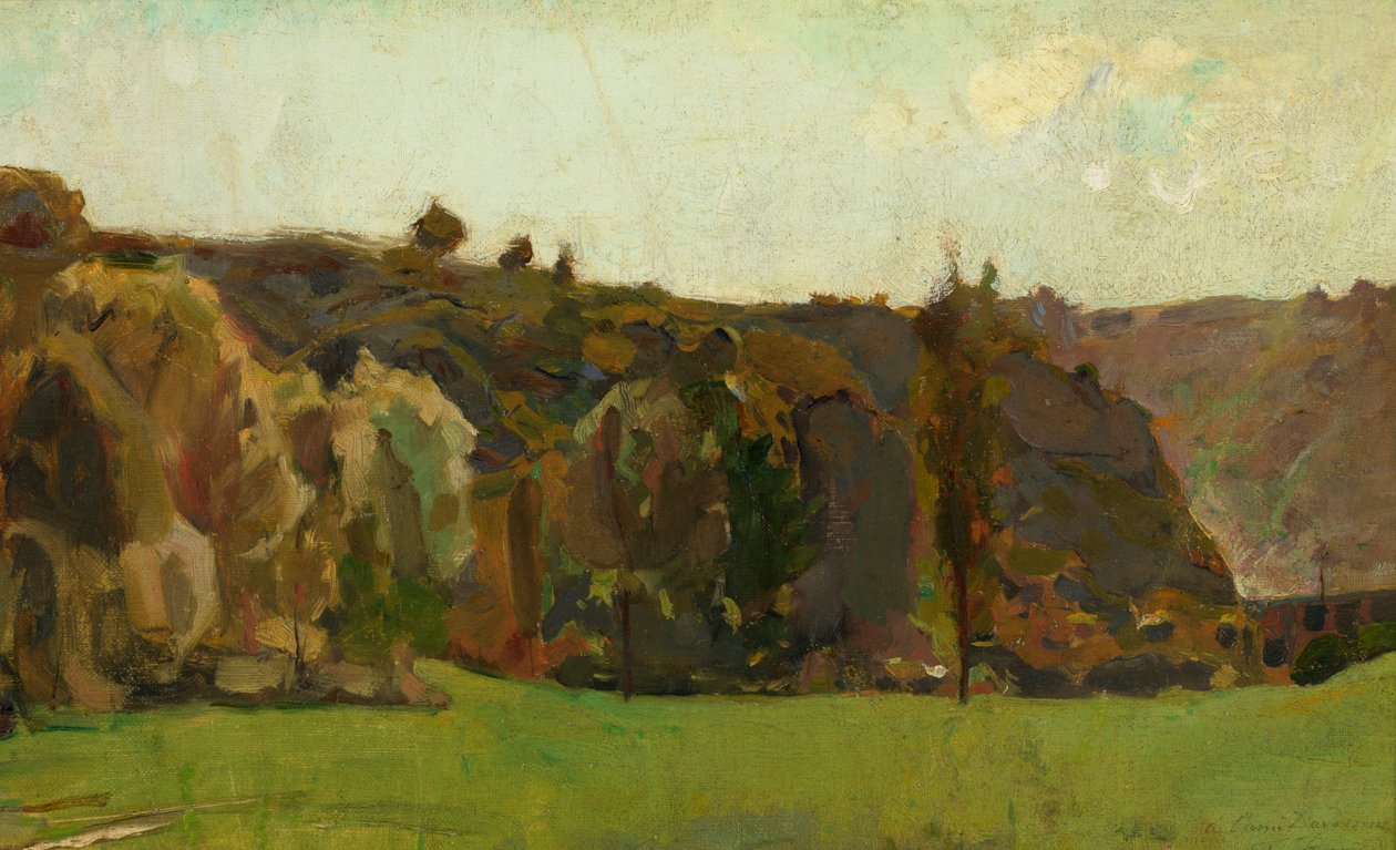 Pejzaż w Ardenach autorstwa Félicien Rops