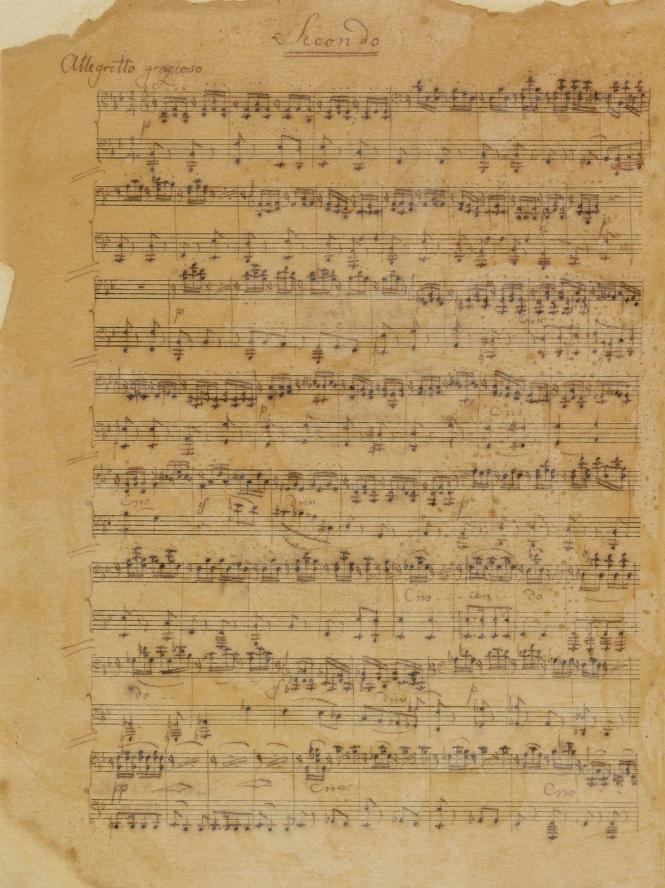 Pieśń bez słów na fortepian na cztery ręce autorstwa Felix Bartholdy Mendelssohn