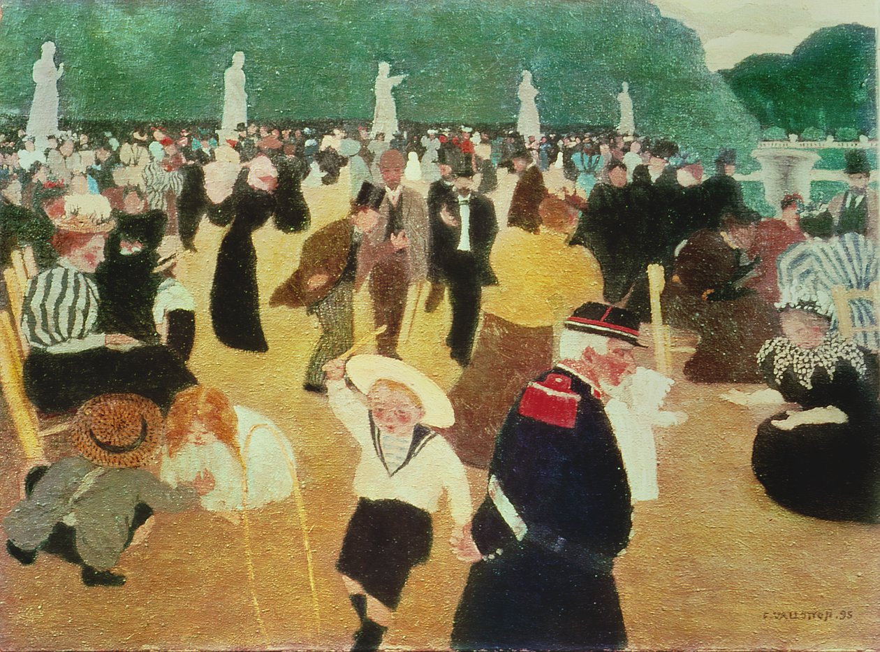 Ogrody Luksemburskie, 1895 autorstwa Felix Edouard Vallotton