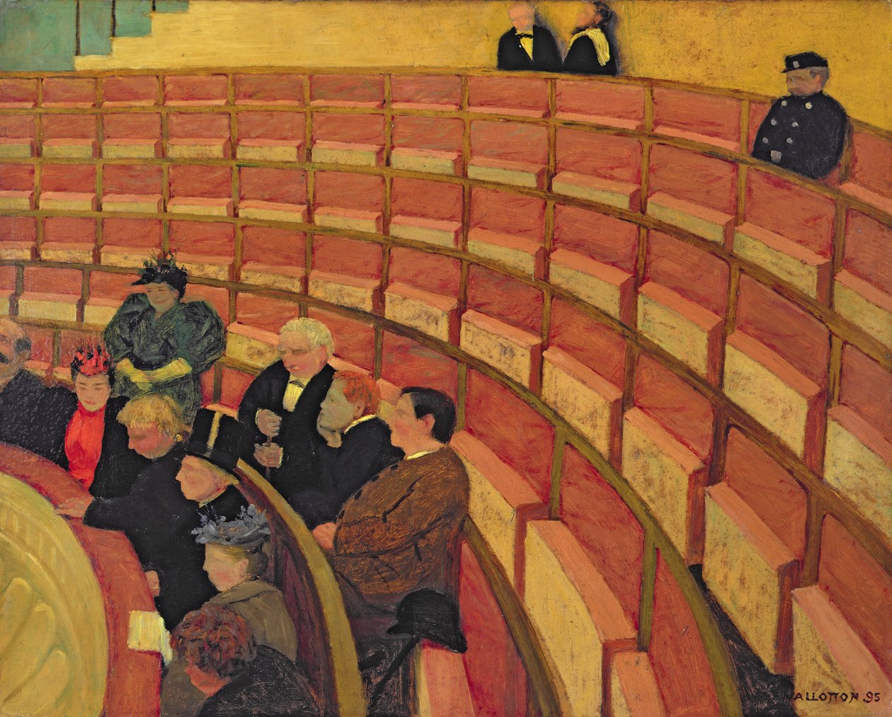 Górny Krąg w Theatre du Chatelet, 1895 autorstwa Felix Edouard Vallotton
