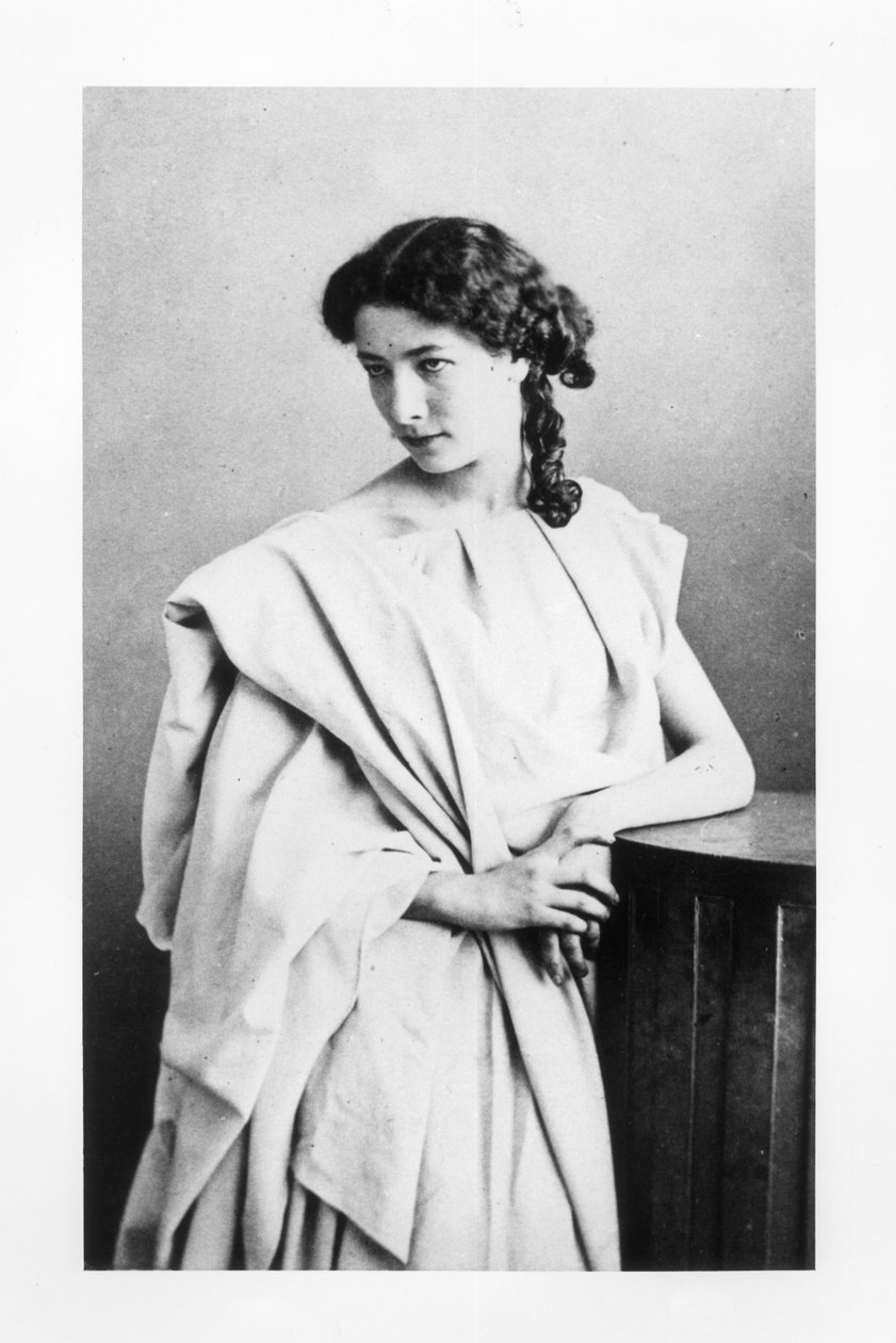 Sarah Bernhardt (1844-1923) w roli Junie w „Britannicus” Jeana Racine
