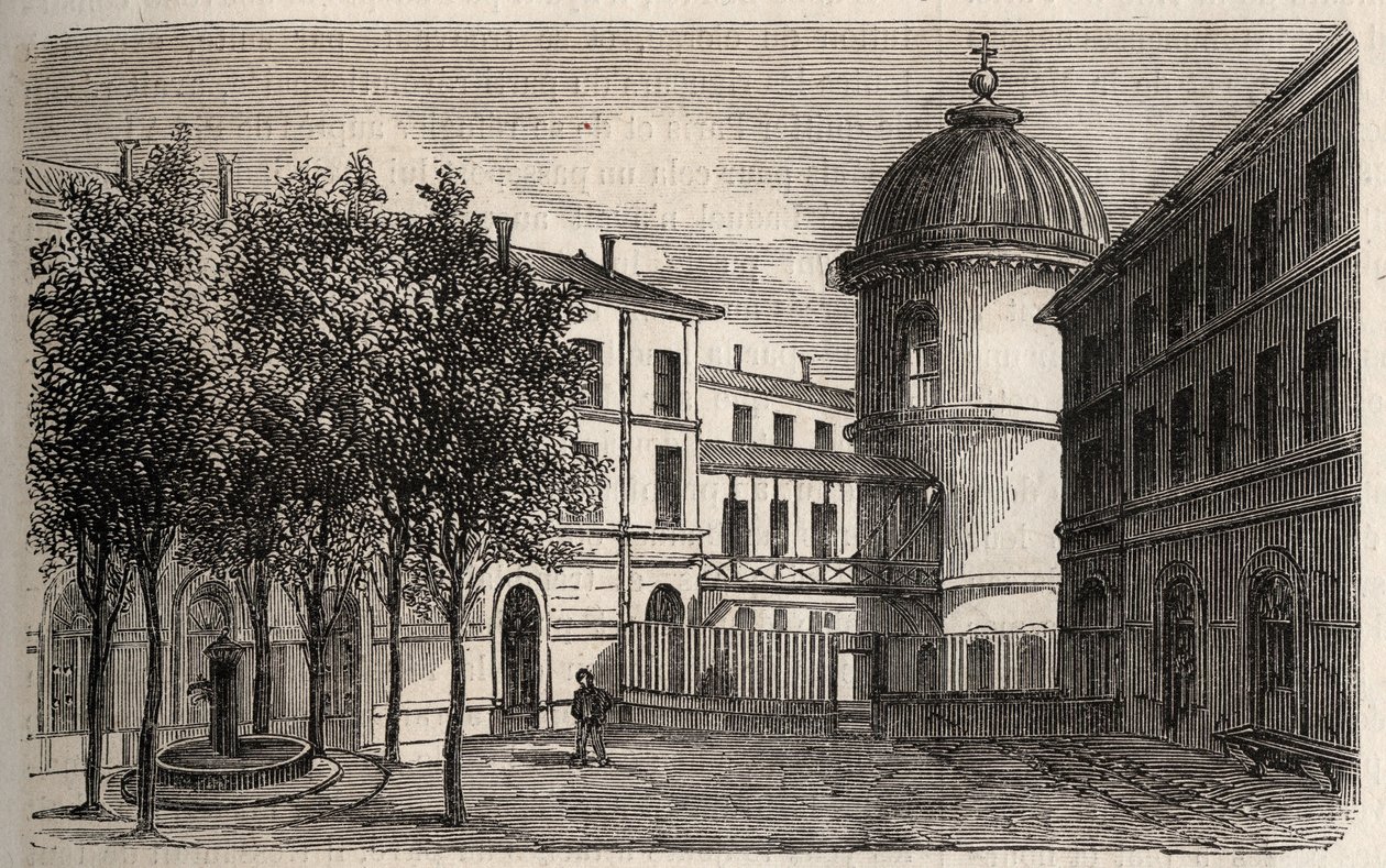 Paryż – Więzienie Petite Roquette (więzienie dla kobiet i młodzieży) – autorstwa Felix (after) Thorigny