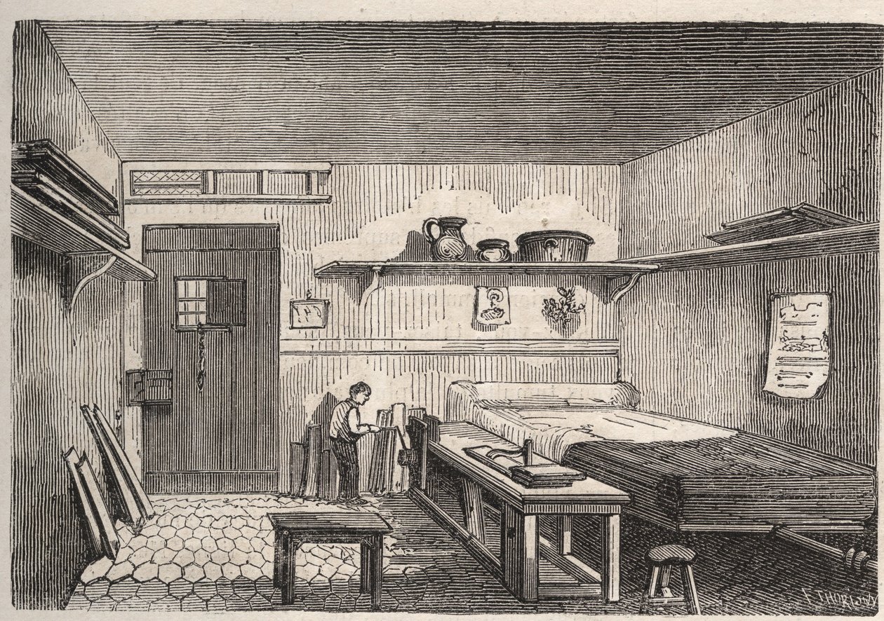Paryż – Więzienie Petite Roquette (więzienie dla kobiet i młodzieży) – autorstwa Felix (after) Thorigny