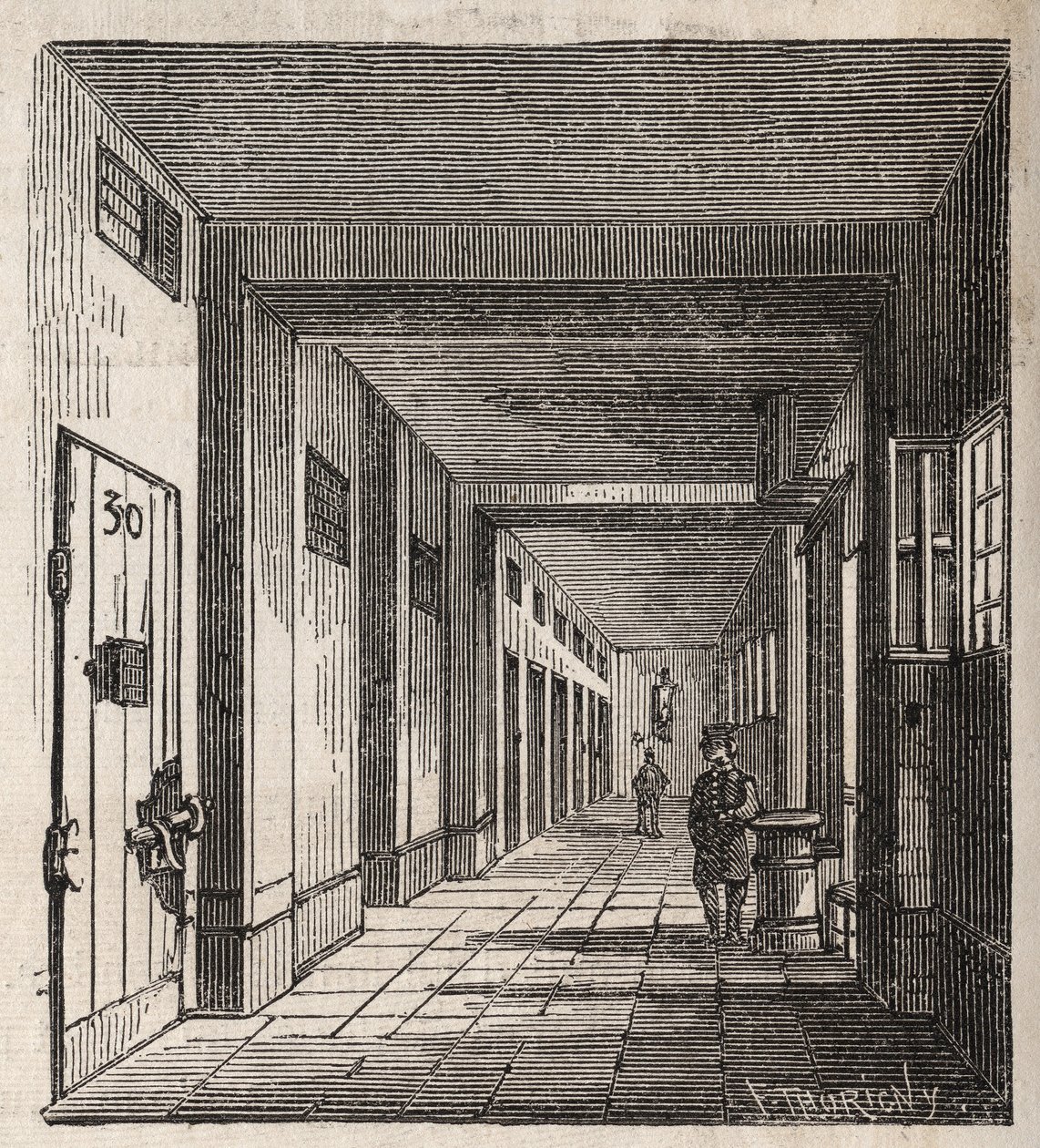 Paryż – Więzienie Petite Roquette (więzienie dla kobiet i młodzieży) – autorstwa Felix (after) Thorigny