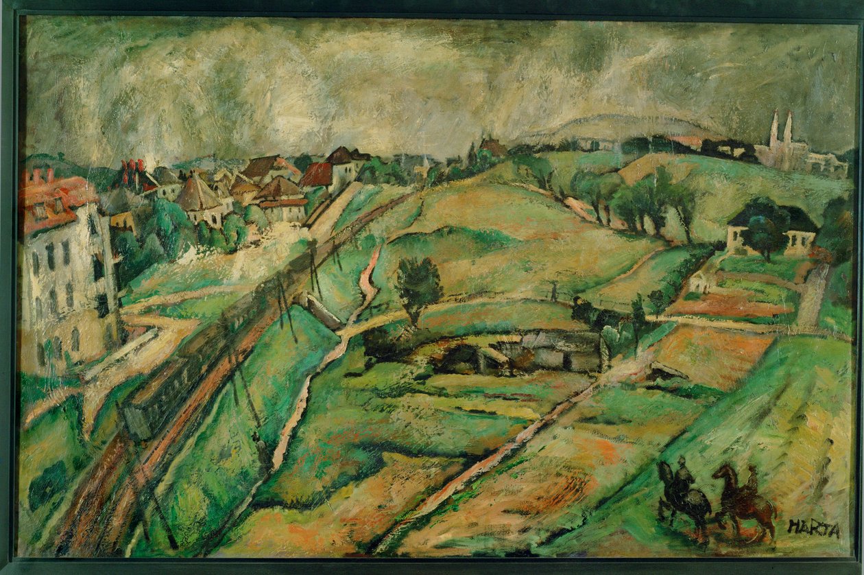 Krajobraz w Unter-St ... (obraz na płótnie) autorstwa Felix Albrecht Harta