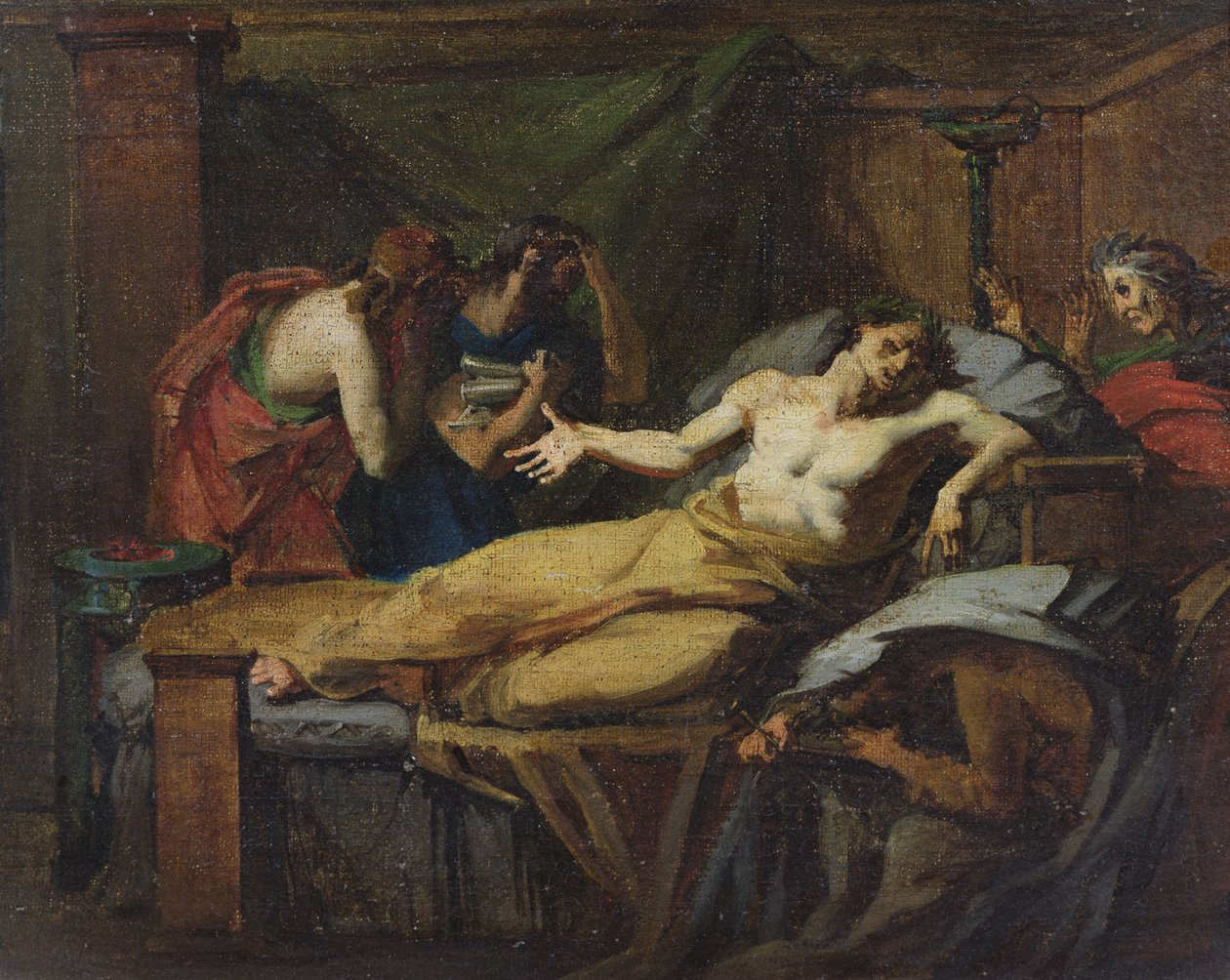 Śmierć Sokratesa (470-399 pne) autorstwa Felix Auvray
