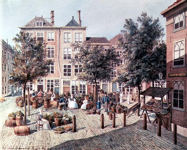 Mały targ warzywny w Haag autorstwa Felix Bartholdy Mendelssohn