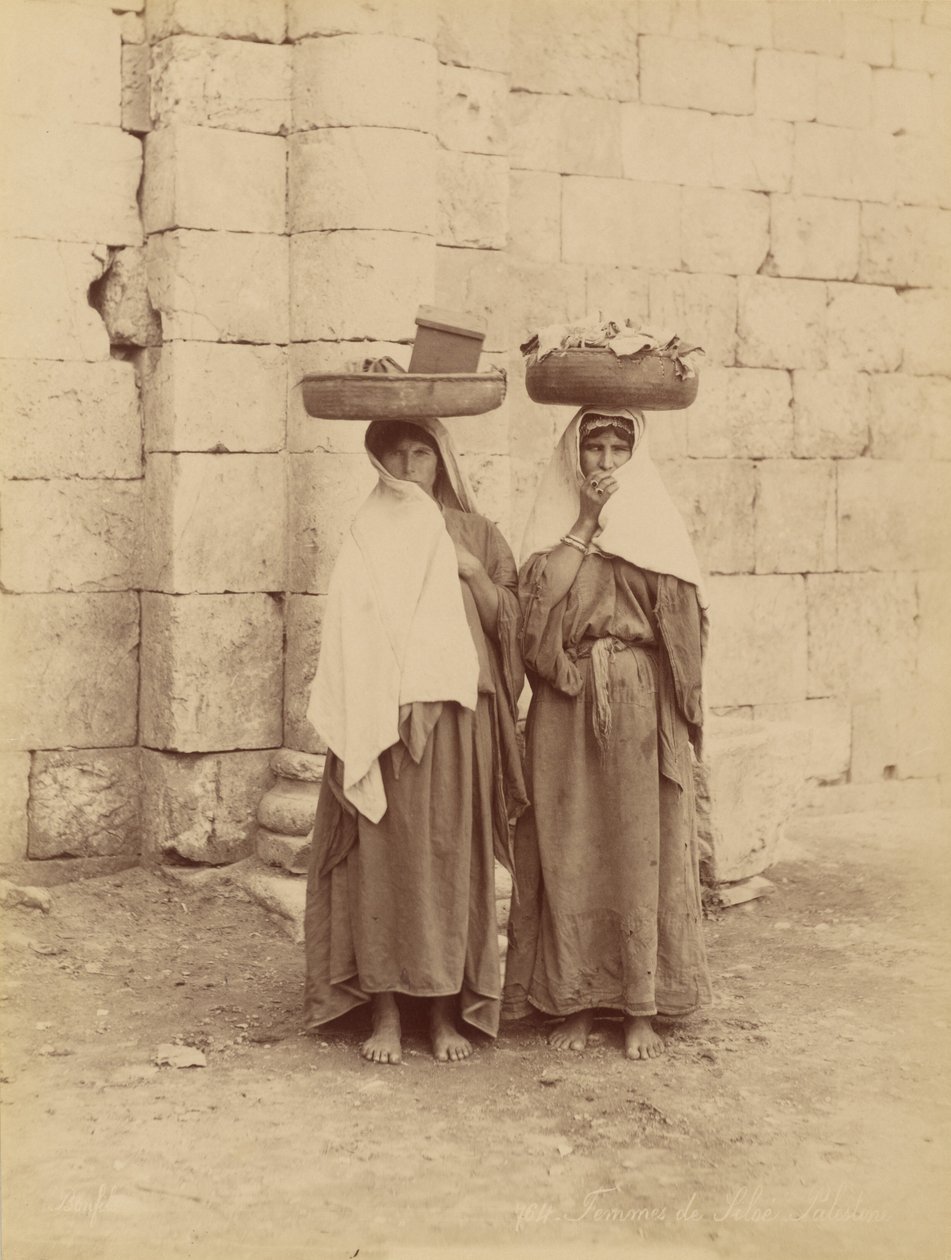 Kobiety z Siloé, Palestyna autorstwa Félix Bonfils