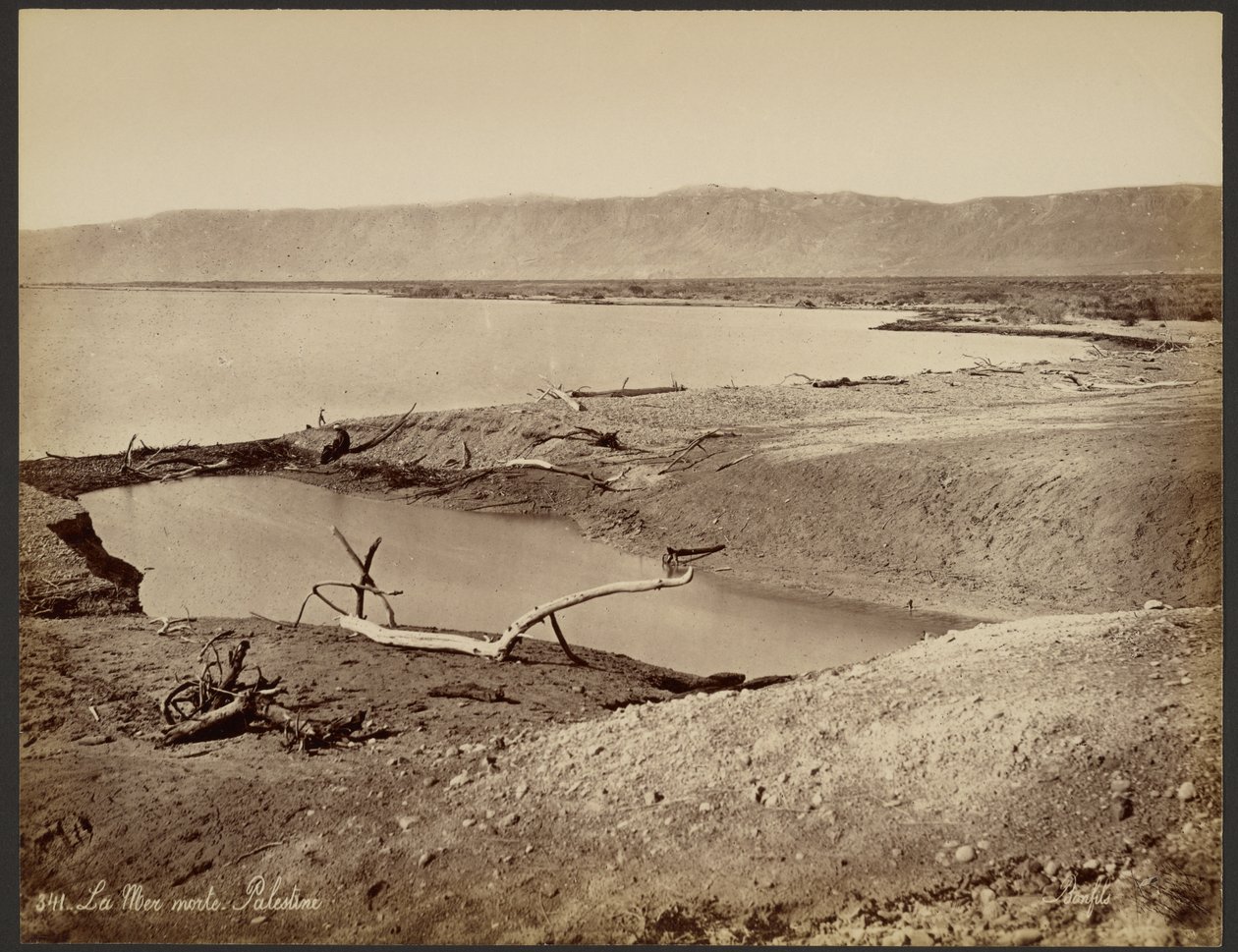 Morze Martwe, Palestyna autorstwa Félix Bonfils