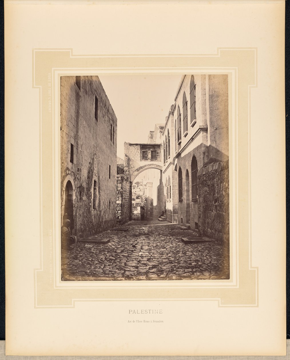 Palestyna: Łuk Ecce Homo w Jerozolimie autorstwa Félix Bonfils