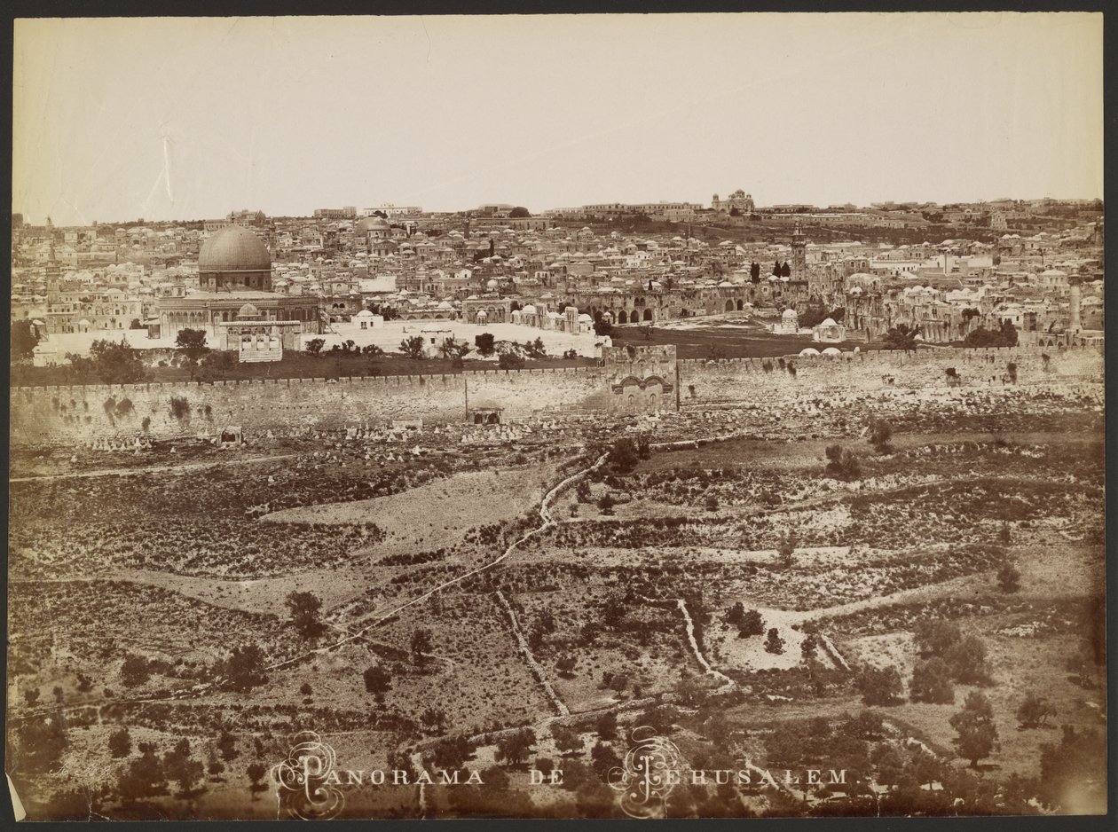 Panorama Jerozolimy autorstwa Félix Bonfils