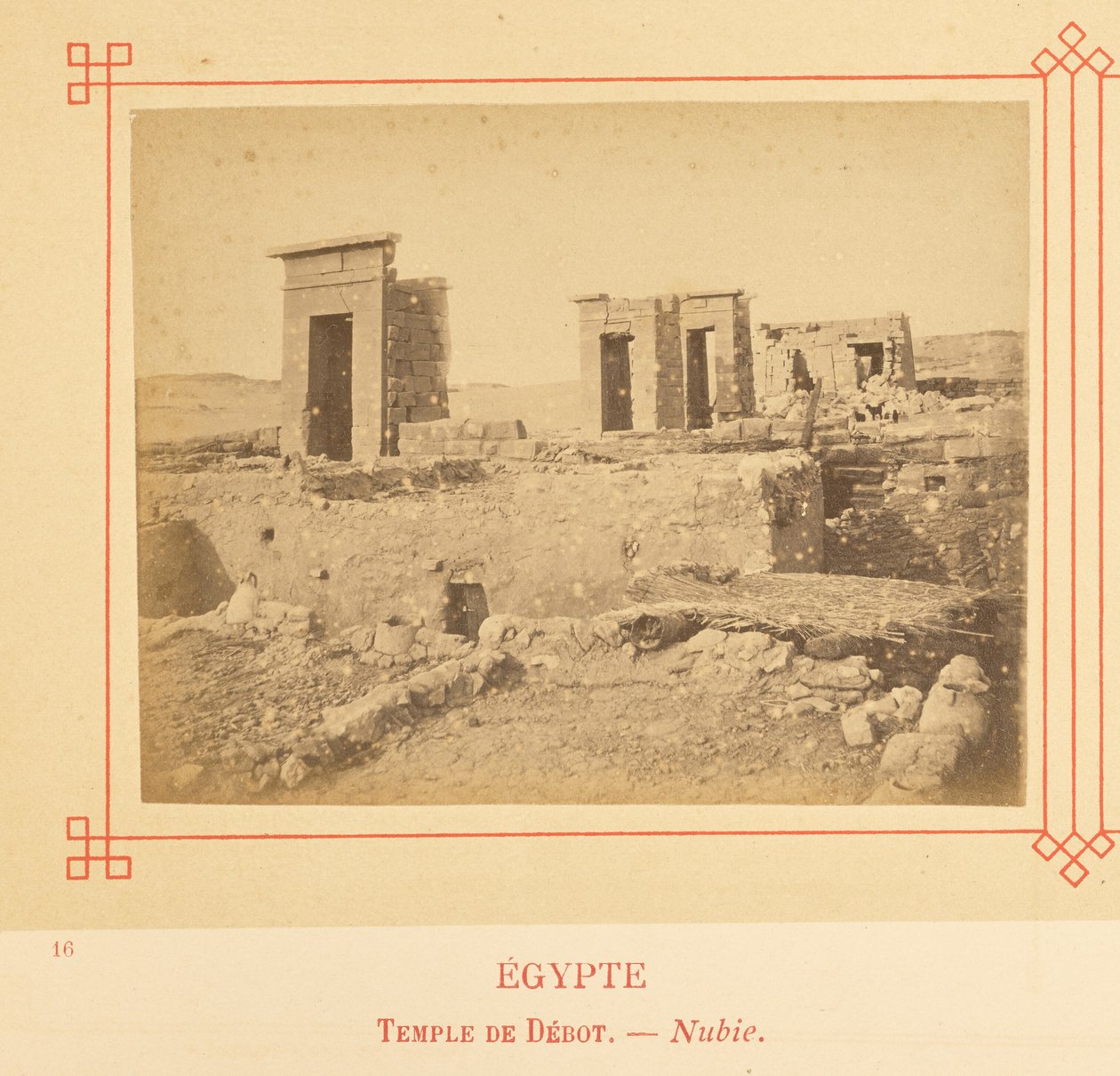 Świątynia Debod - Nubia autorstwa Félix Bonfils