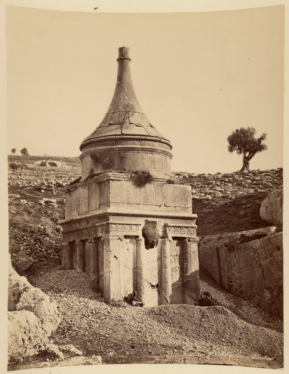 Grobowiec Absaloma, Palestyna autorstwa Félix Bonfils