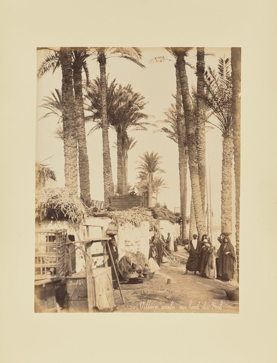 Arabska wioska nad Nilem autorstwa Félix Bonfils