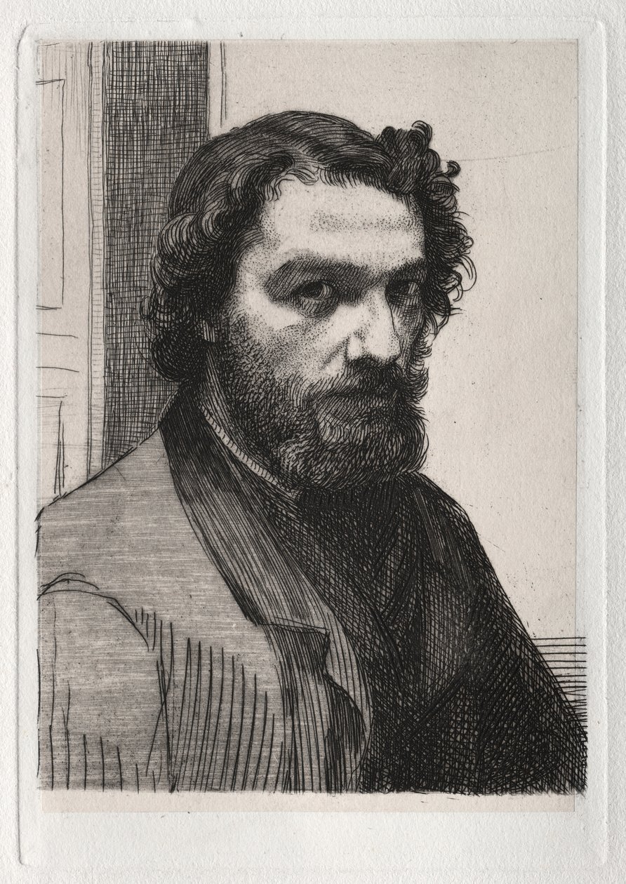 Alfons Legros autorstwa Felix Bracquemond
