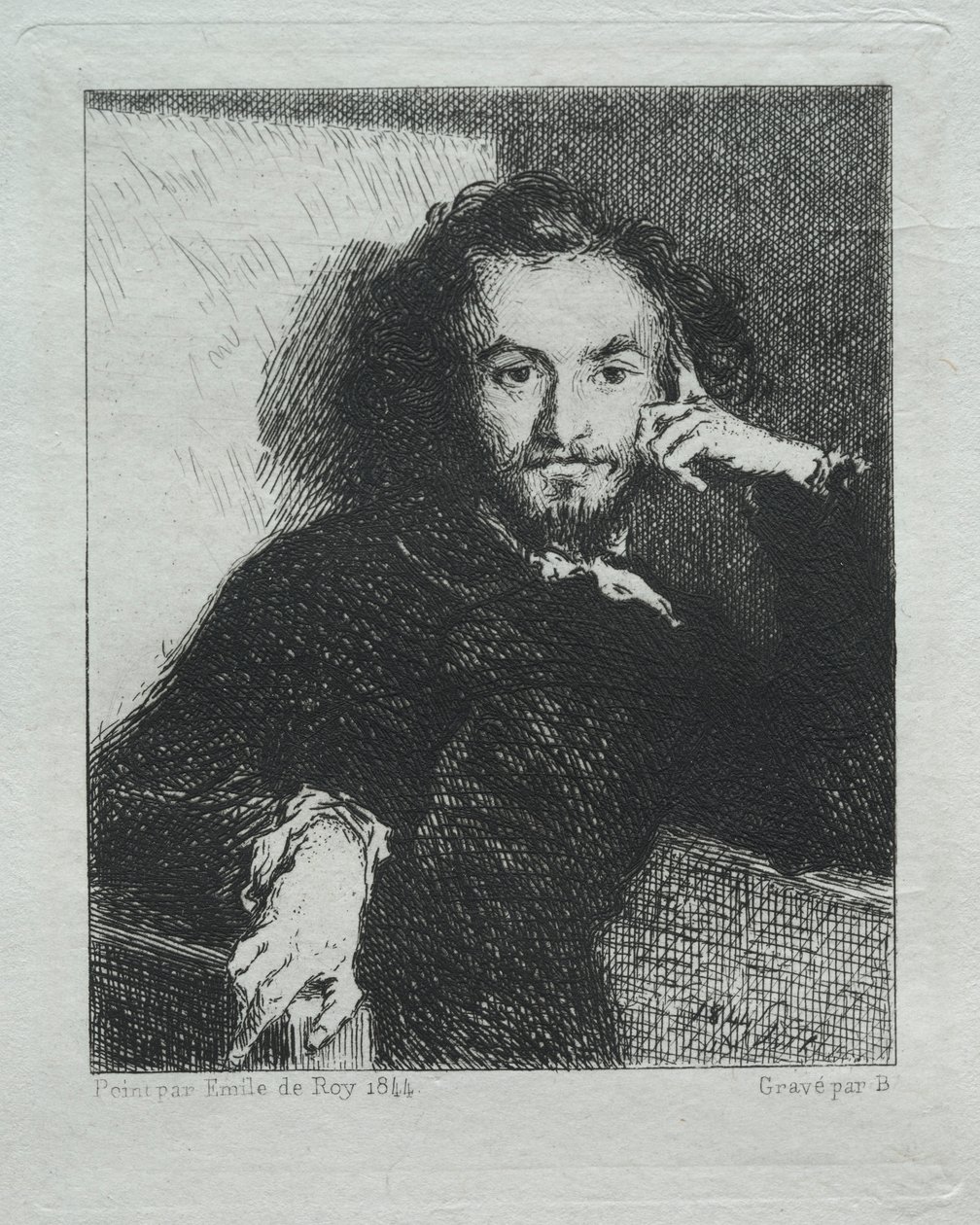 Baudelaire, według Emila de Roy autorstwa Felix Bracquemond