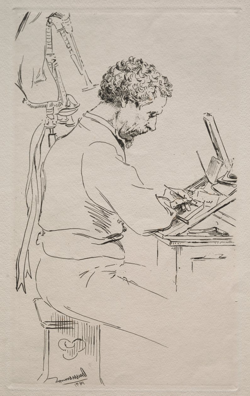 Charles Kean autorstwa Felix Bracquemond