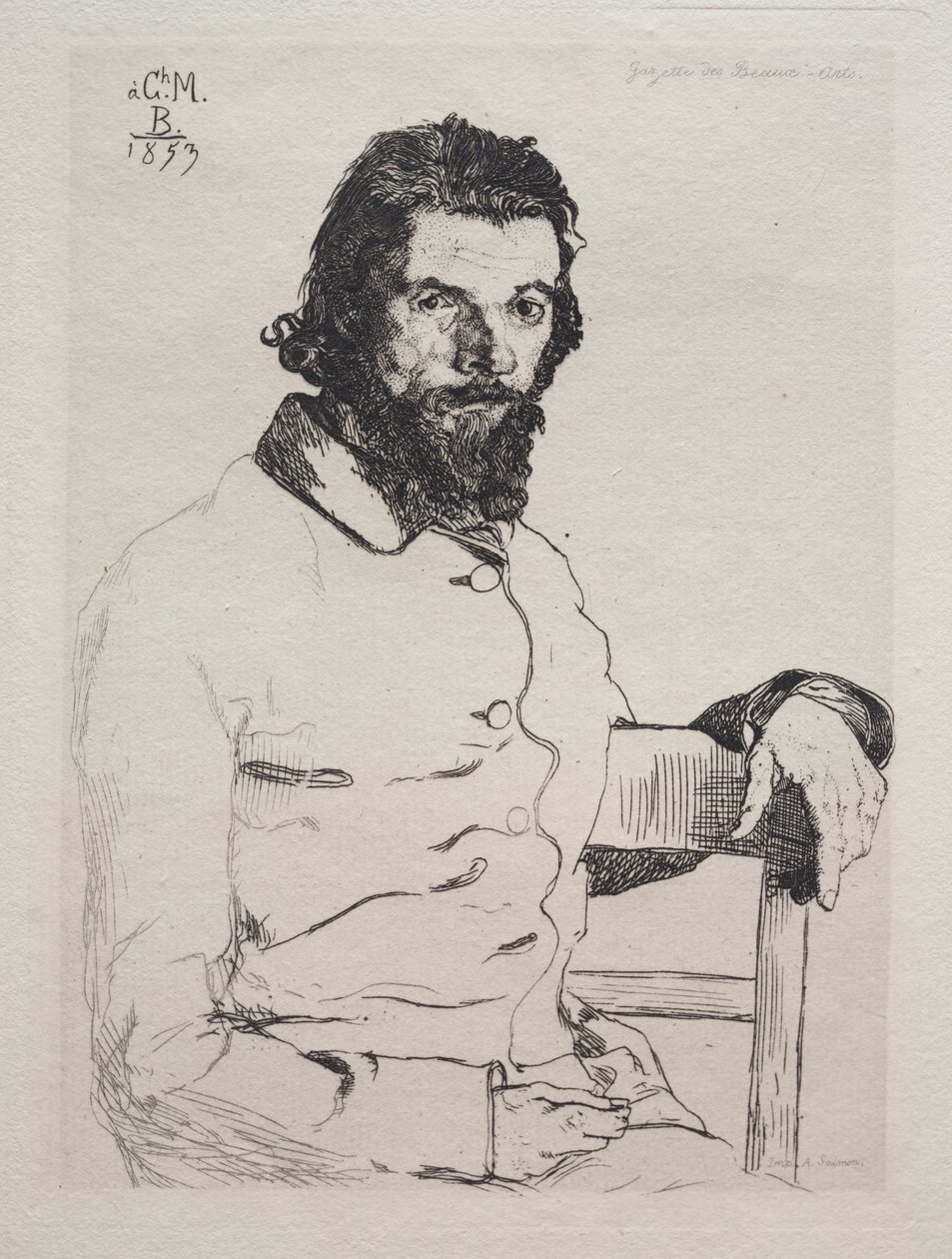 Karol Mérion autorstwa Felix Bracquemond