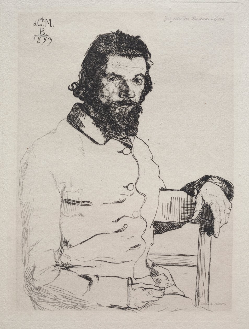 Charles Meryon, 1884. autorstwa Felix Bracquemond