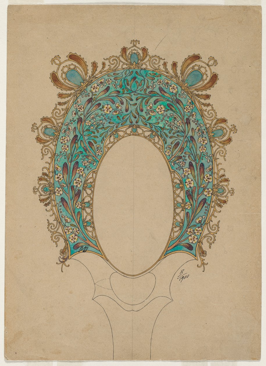 Projekty do ręcznego lusterka, ok. 1930 1900-1902. autorstwa Felix Bracquemond
