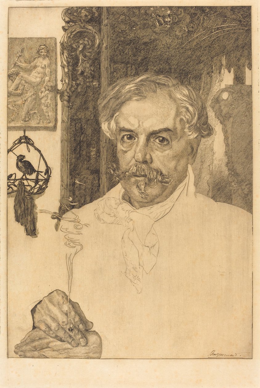 Edmond de Goncourt autorstwa Felix Bracquemond