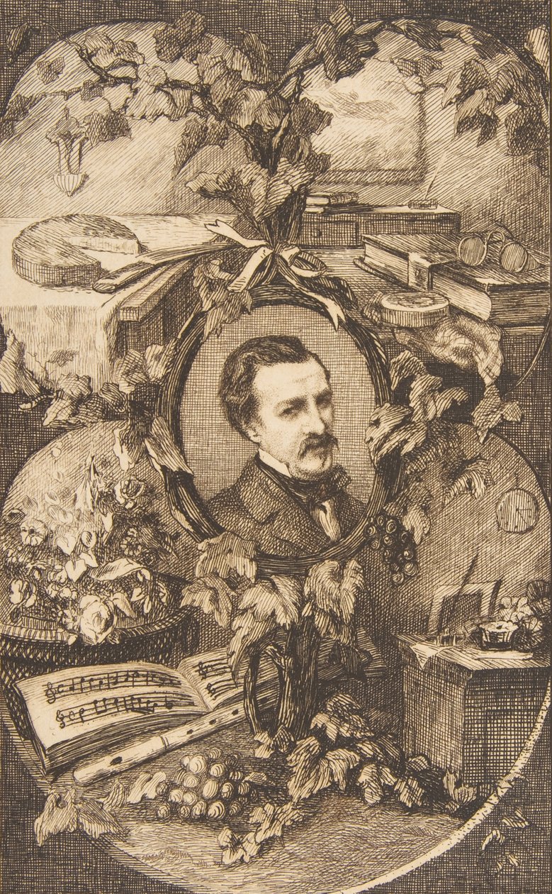 Frontyspis Przyjaciół Natury Champfleury, 1859. autorstwa Felix Bracquemond