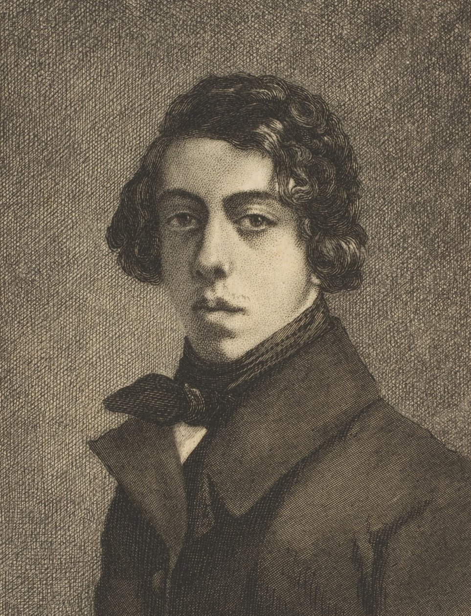 Portret Théodore Chassériau, 1893. autorstwa Felix Bracquemond