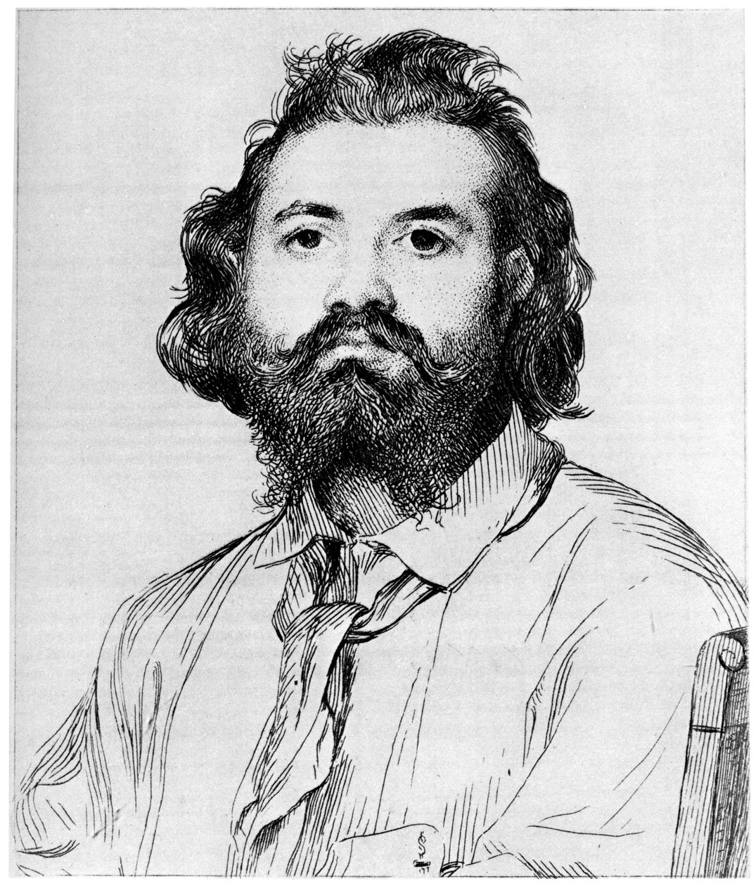 Zacharie Astruc, c1850-1910 1924 autorstwa Felix Bracquemond