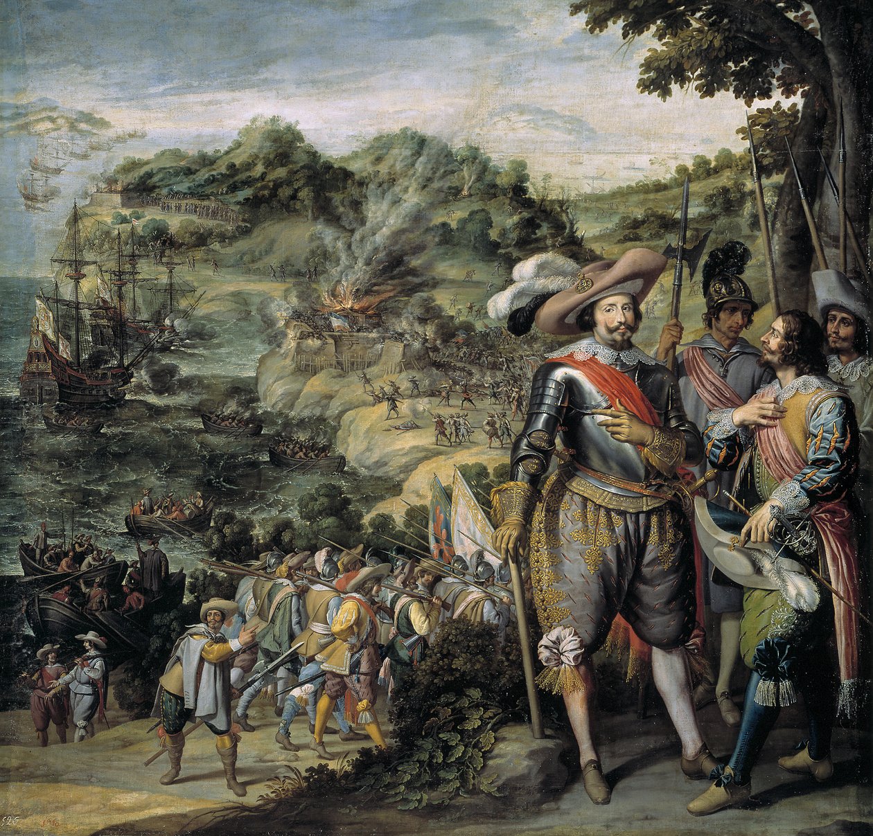 Zdobycie Saint Kitts przez Don Fadrique de Toledo, 1634 autorstwa Felix Castello