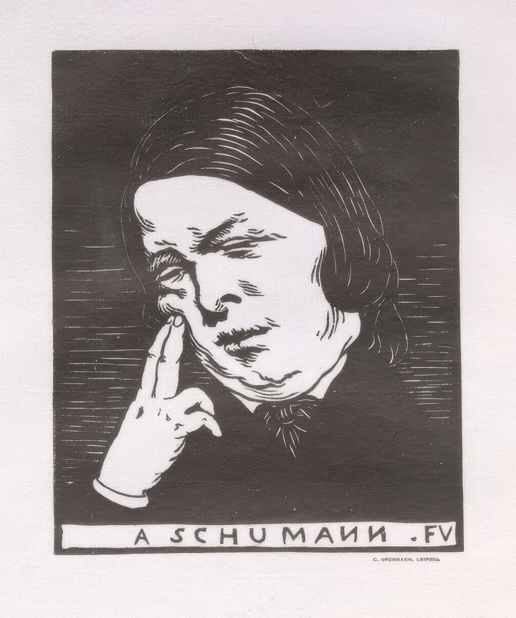 A Schumann autorstwa Felix Edouard Vallotton