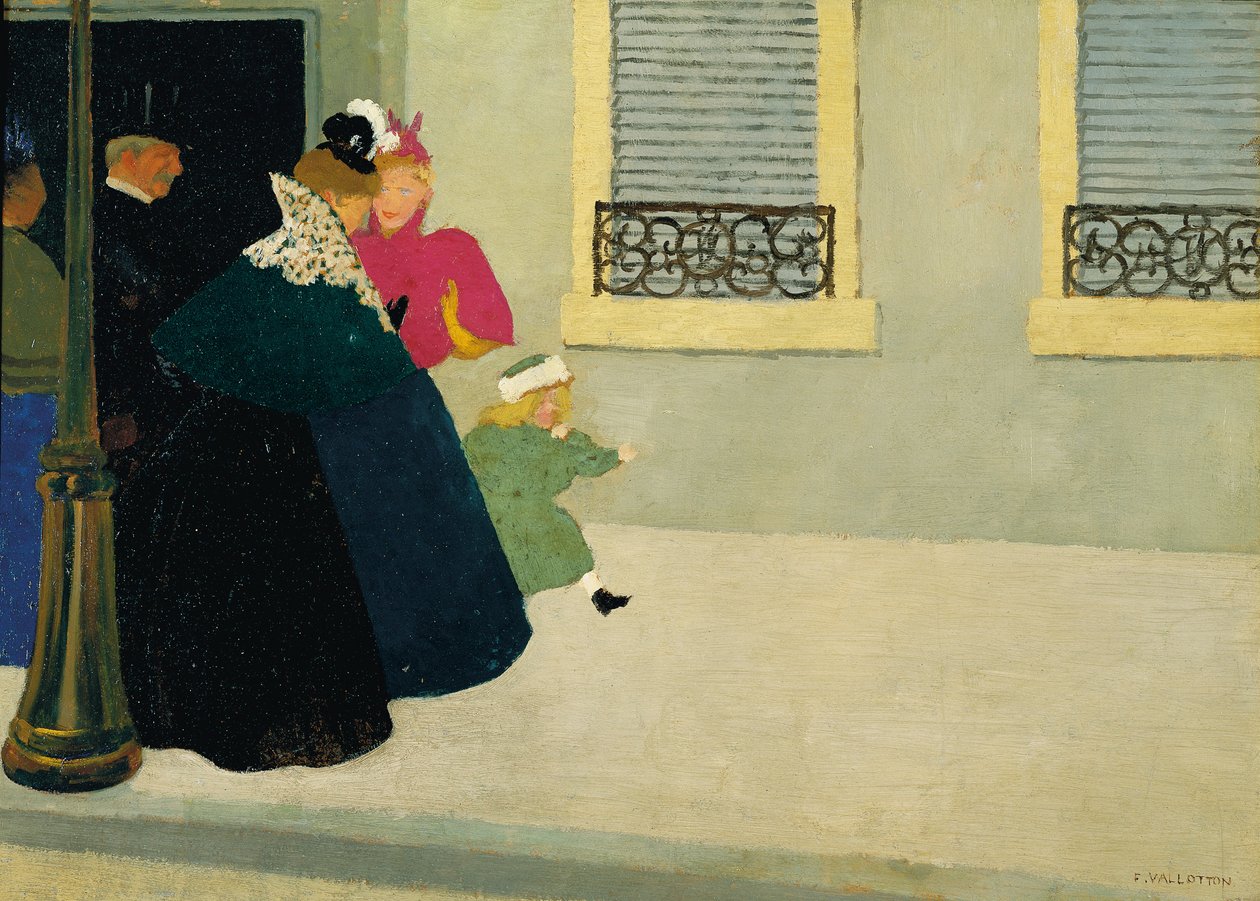 Spacer, ok.1895 autorstwa Felix Edouard Vallotton