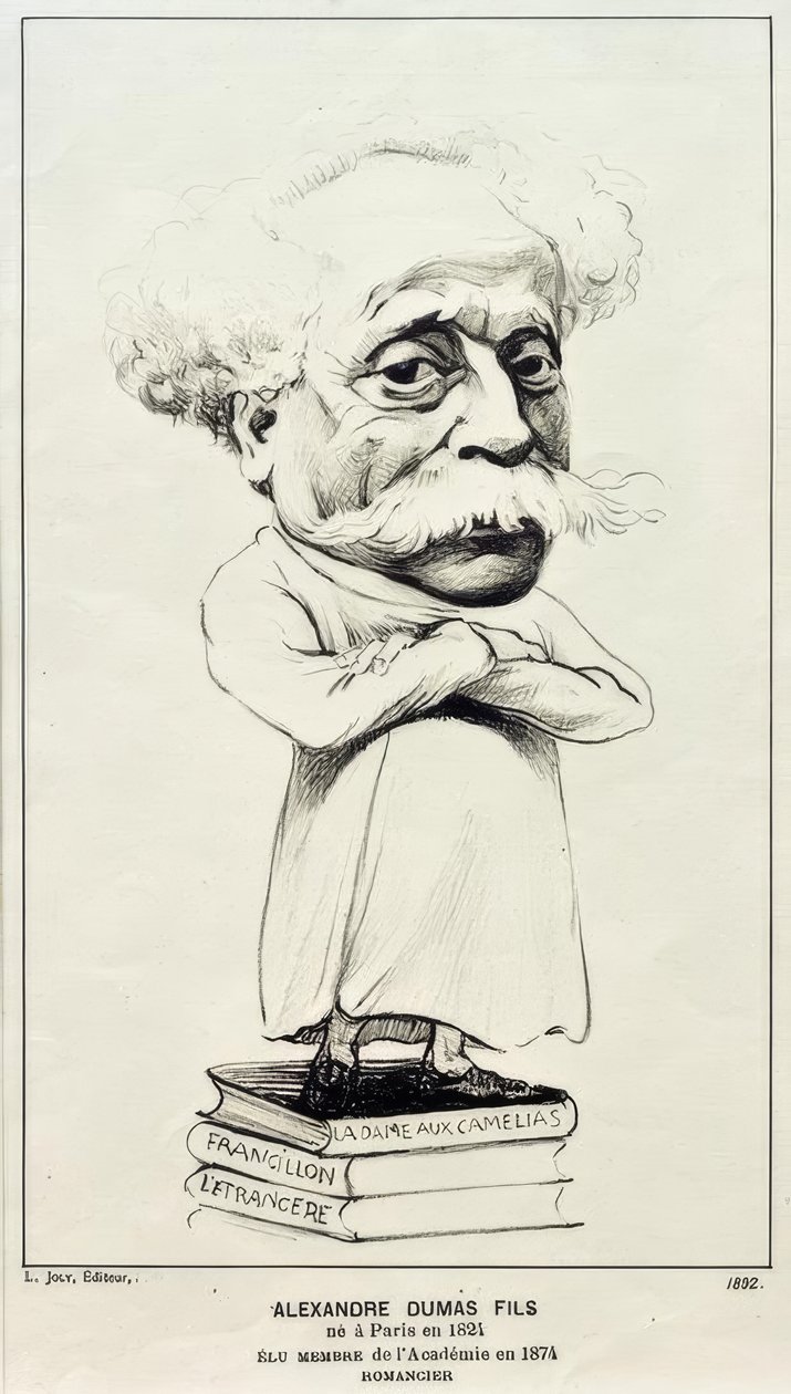Alexandre Dumas Fils autorstwa Felix Edouard Vallotton