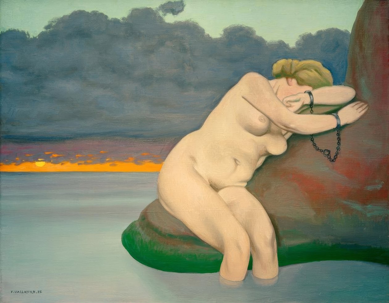 Andromeda w okowach autorstwa Felix Edouard Vallotton