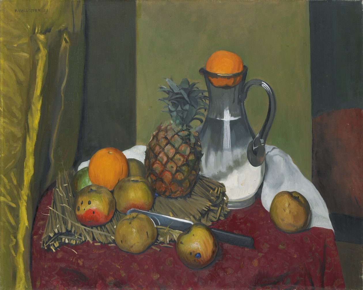 Jabłka i ananas, 1923 autorstwa Felix Edouard Vallotton