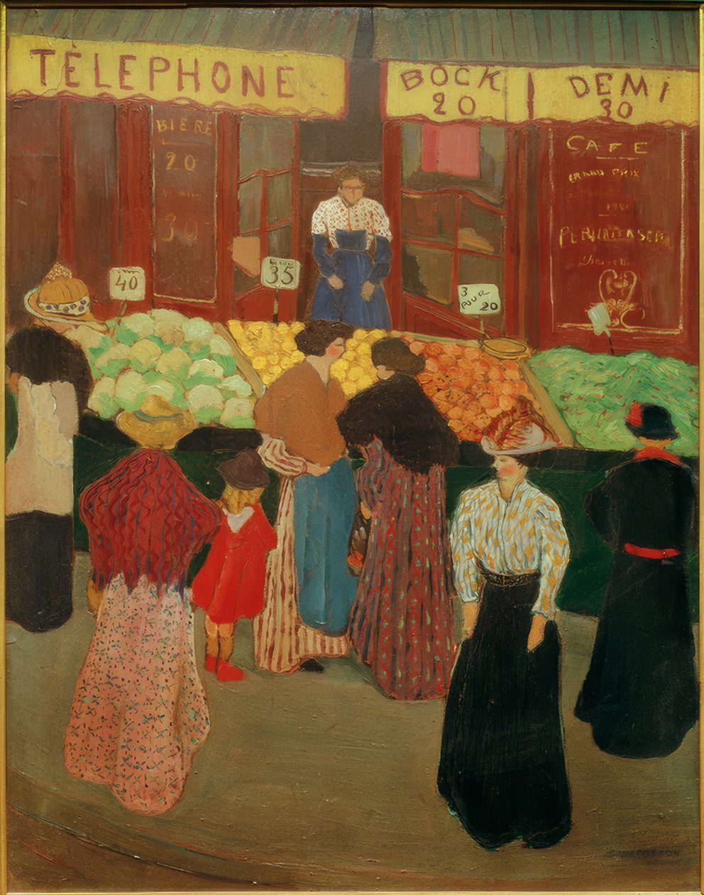 Na rynku autorstwa Felix Edouard Vallotton